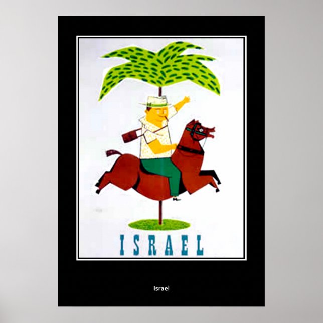 Póster vintage de viaje Israel (Frente)