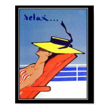 Póster vintage de viaje Relax
