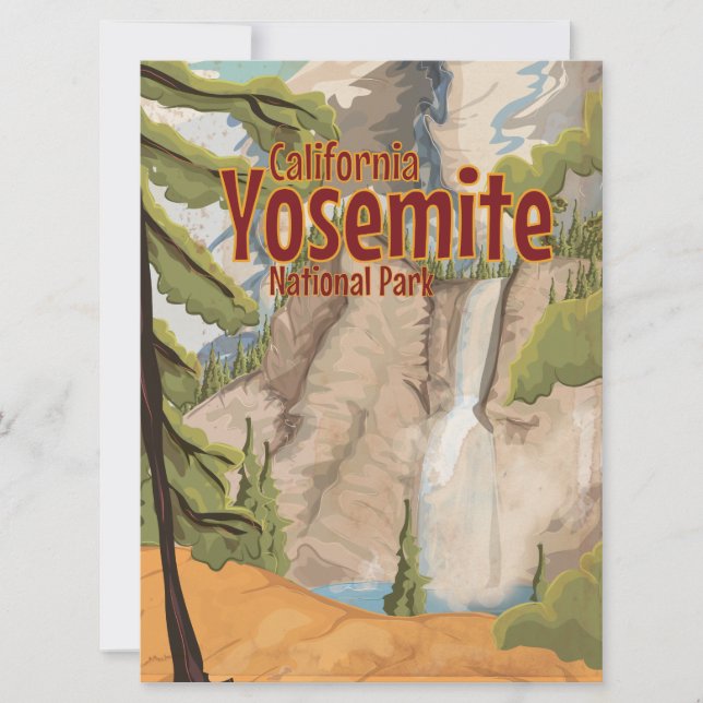 Póster vintage de Yosemite (Anverso)