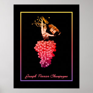 Póster Vintage, Deco, Anuncio Perrier Champagne