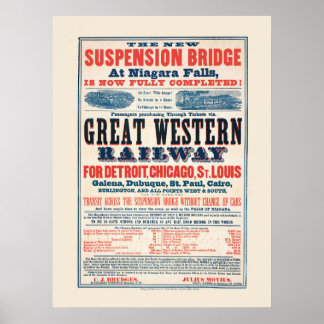 Póster vintage del Great Western Railway