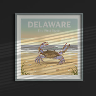 Póster Vintage Delaware