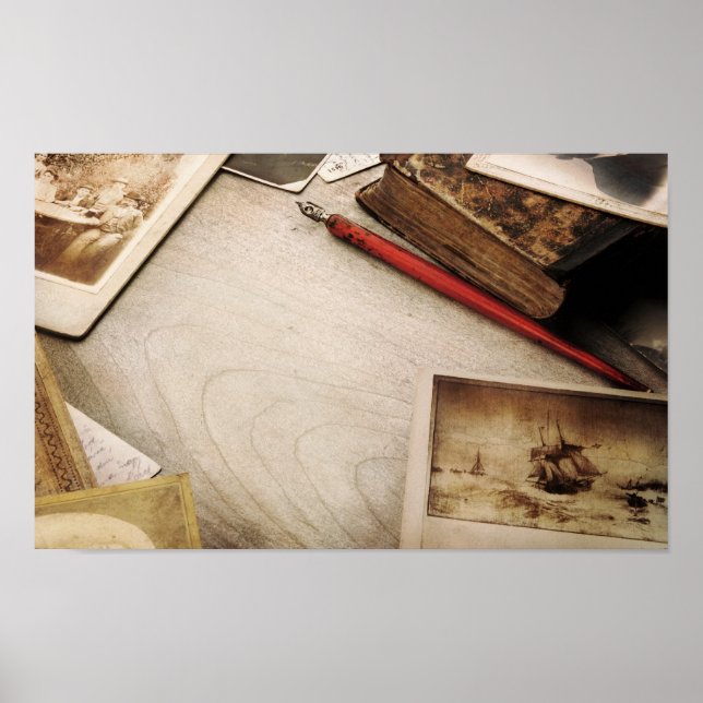 Póster Vintage Desk (Frente)