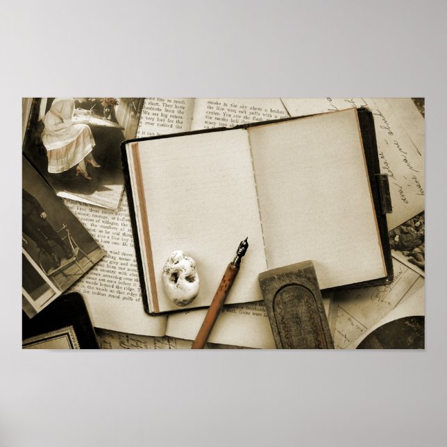 Póster Vintage Desk (Frente)