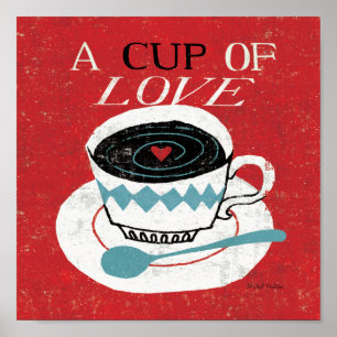 Póster Vintage Desktop - Coffee