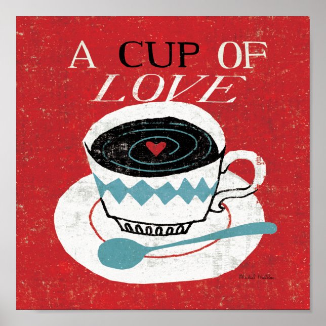 Póster Vintage Desktop - Coffee (Frente)