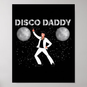 Póster Vintage Disco Daddy Retro Costume Fiesta 6