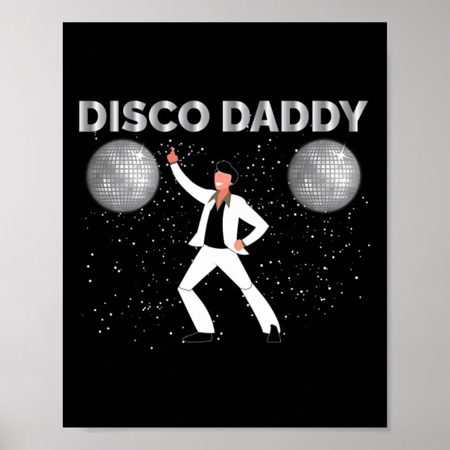 Póster Vintage Disco Daddy Retro Costume Fiesta 6 (Frente)