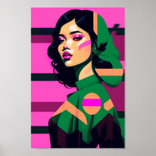 Póster Vintage distópico