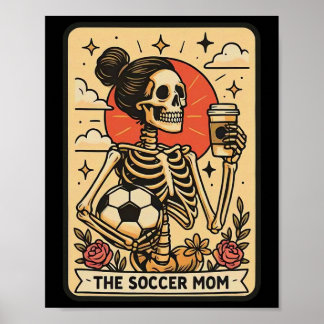 Póster Vintage Divertido La Tarjeta de Tarot de la Mamá d