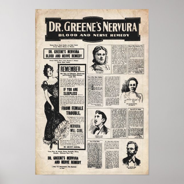 Póster Vintage Dr. Greene Nervura Poster (Frente)