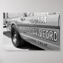 Póster Vintage Drag - Gas