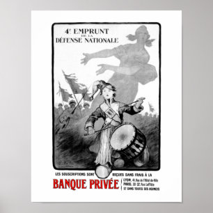 Póster Vintage Drum Art Drummer Print Music Advertisement