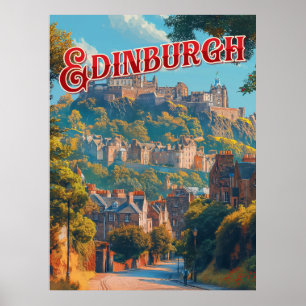 Póster Vintage Edinburgh