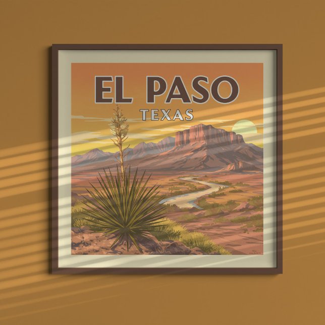 Póster Vintage El Paso Texas (Subido por el creador)