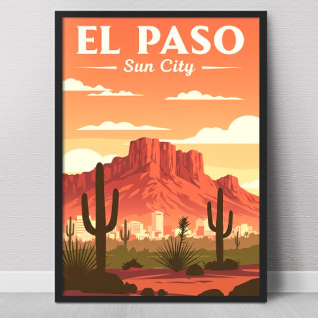 Póster Vintage El Paso Texas (Subido por el creador)
