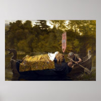 Vintage Elaine La Dama de Shalott King Arthur