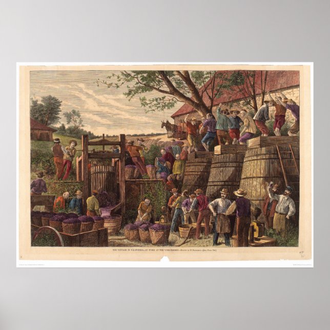 Póster Vintage en California (0604A) (Frente)