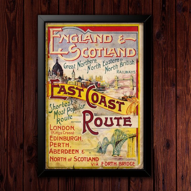 Póster Vintage England & Scotland Rail Advertising (Subido por el creador)