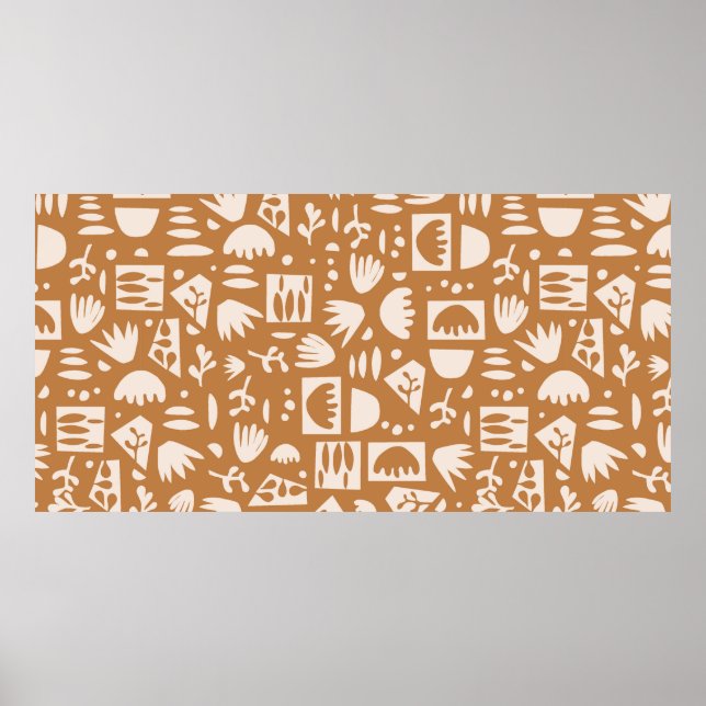 Póster vintage escandinavo simple, moderno y contemporáne (Frente)