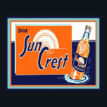 Póster Vintage, Escudo del Sol, Poster Pop del Soda<br><div class="desc">Colorido,  Escudo del Sol de los años 50,  Soda Pop poster</div>
