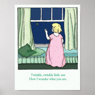 Póster Vintage Estrellita, Estrellita, Brillante