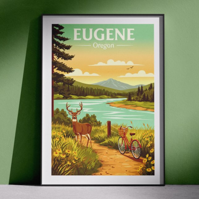 Póster Vintage Eugene Oregón (Subido por el creador)