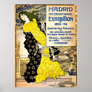 Póster Vintage: Exposición Internacional de Madrid, 1893-