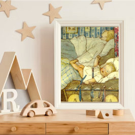 Póster Vintage Fairytale Baby Art Else Wenz Vietman Poste