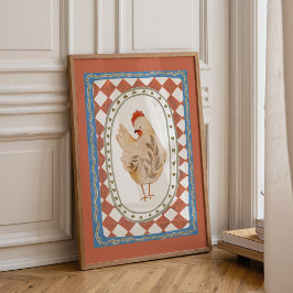 Póster Vintage Farm Animal Print