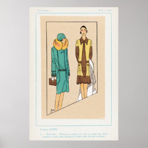 Póster Vintage Fashion Illustration Poster