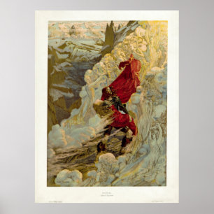Póster Vintage Fervaal, una ópera de Vincent d'Indy