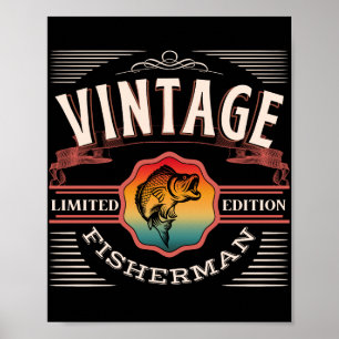 PÓSTER VINTAGE FISHERMAN LIMITED EDITION