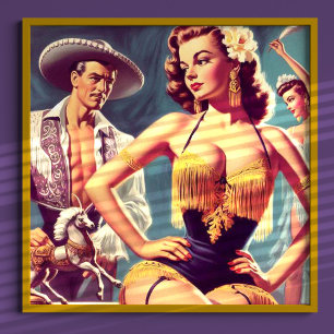 Póster Vintage Flamenco