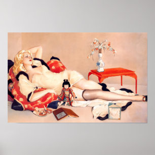 Póster Vintage Fleurs du Mal by Vargas