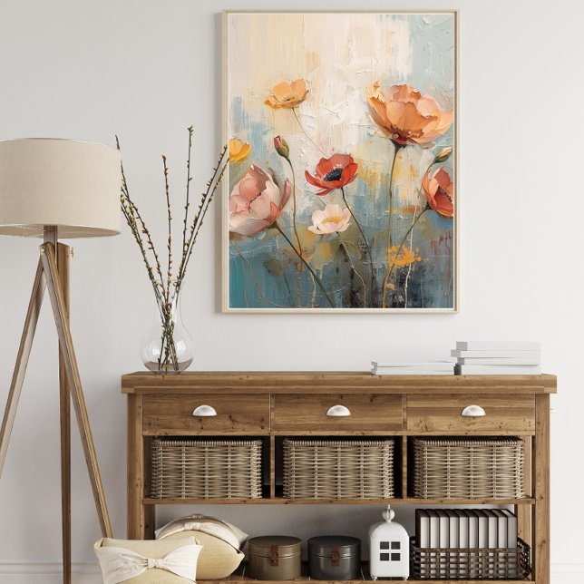 Póster Vintage Floral Oil Painting Poster (Subido por el creador)