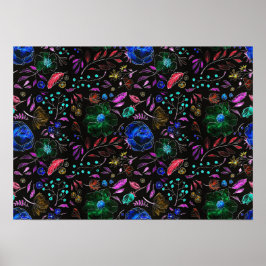 Póster Vintage Floral Poster