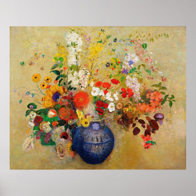 Póster Vintage Flower Painting Poster (Frente)