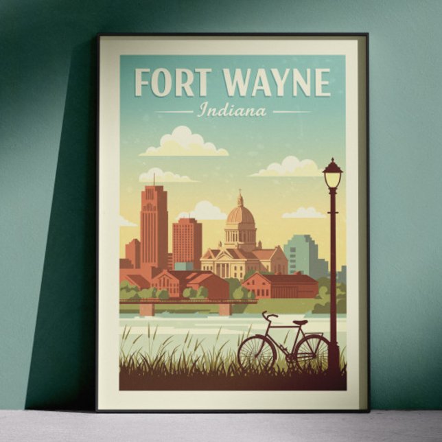Póster Vintage Fort Wayne Indiana (Subido por el creador)