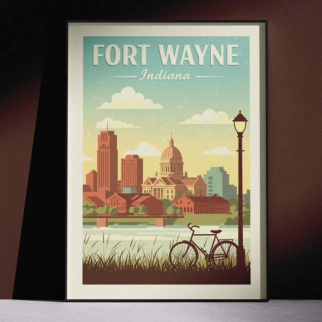 Póster Vintage Fort Wayne Indiana (Subido por el creador)