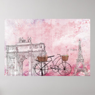 Póster Vintage Francia París