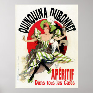 Póster Vintage French belle epoque apéritif ad