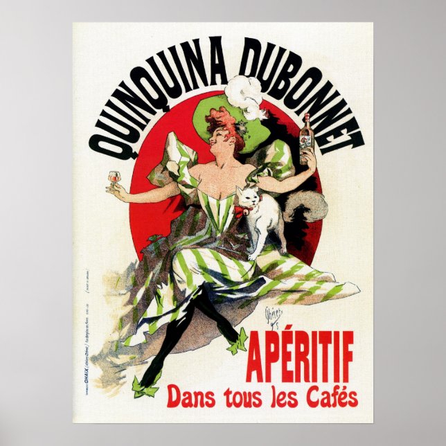Póster Vintage French belle epoque apéritif ad (Frente)