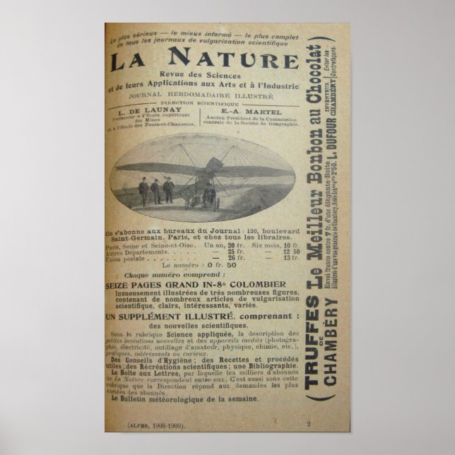 Póster Vintage French Book Poster (Frente)