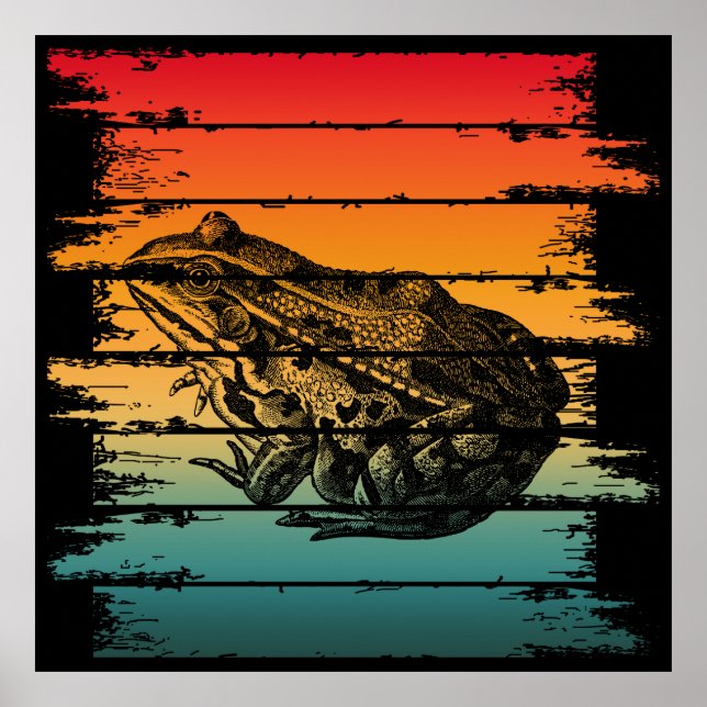 PÓSTER VINTAGE FROG (Frente)