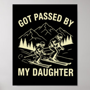 Póster Vintage fue atropellado por mi hija, divertido pad