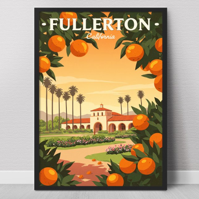 Póster Vintage Fullerton California (Subido por el creador)