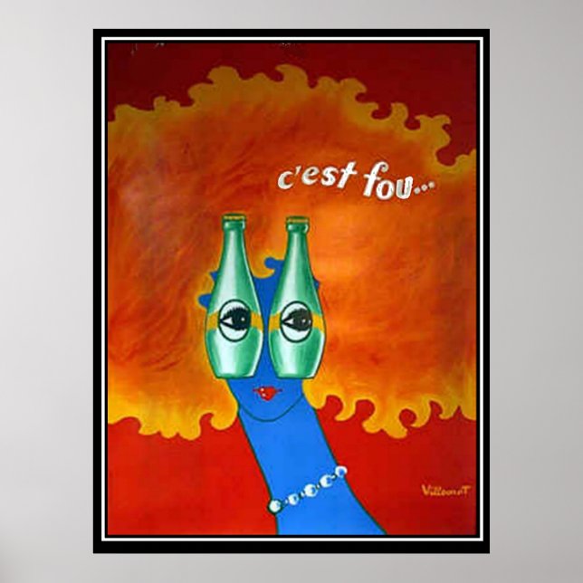 Póster vintage funky retro (Frente)