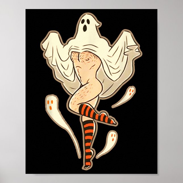 Póster Vintage Funny Gay Halloween (Frente)