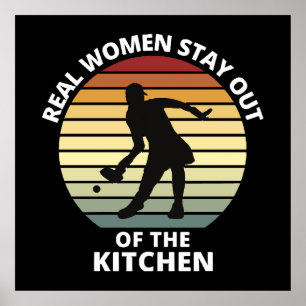 Póster Vintage Funny Pickleball Women